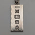 1977 British sterling silver jubilee ingot pendant and sterling silver chain, total weight 21g, Excalibur Jewellery①